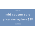 JAG - Mid Season Sale: All Items from $29 e.g. Cotton Shirt $29 (Was $110); Orla Linen Stripe Cami $19 (Was $90) etc.