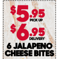 Pizza Hut - Latest Offers e.g. 6 Jalapeno Cheese Bites $5.95 Pick-Up / $6.95 Delivery; 2 Pizzas + 2 Sides $30 Delivered; 3