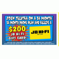 JB Hi-Fi  - Get a $200 Gift Card when you sign up with Telstra [In-Store Only]