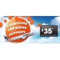 Jetstar&#039;s 100 Million Passenger Sale! Fares from $35!