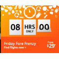 Jetstar - Friday Flight Frenzy - Domestic Flights from $29 e.g. Melbourne to Adelaide $29 