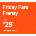 Jetstar - Friday Flight Frenzy: Domestic Flights from $29 e.g. Adelaide to Melbourne $29