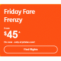 Jetstar - Friday Fare Frenzy: Domestic Flights from $45 + Fly to Bali $224; Vietnam $425; Hawaii $449 RTN