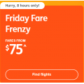 Jetstar - Friday Fare Frenzy: Domestic Flights from $75 e.g. Cairns to Brisbane $75 etc.