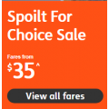 Jetstar - Spoilt For Choice Sale: Domestic Flights from $35 e.g. Sydney to Melbourne $35