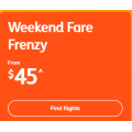 Jetstar - Weekend Fare Frenzy: Domestic Flights from $45 + Fly to New Zealand $207 RTN
