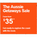 Jetstar - The Aussie Getaways Sale - Domestic Flights from $35 e.g. Melbourne to Sydney $35