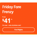 Jetstar - Friday Fare Frenzy: Domestic Flights from $41 e.g. Gold Coast to Sydney $41