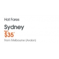 $35 fares between Sydney and Melbourne on Jetstar