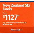 Jetstar - New Zealand Ski Deals - Starting from $1127 [Travel Period: 22nd June - 30th September 2019]
