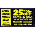 JB Hi-Fi - After Hours Sale: 20% Off Movies &amp; TV Shows (code)! Online Only