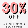 Just Jeans - Online Flash Sale: 30% Off Full Priced Items