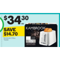 Woolworths - Kambrook 2 Slice Toaster $34.3 (Was $14.7)