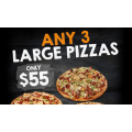 Pizza Capers - Any 3 Large Pizzas $55 Delivered (code)