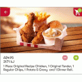 KFC - Original Recipe Fill Up Box $4.95 via App - Valid until Mon,15th April