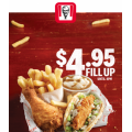 KFC - $4.95 Fill Up Slider Box (A Slider, Original Recipe, Potato + Gravy, Chips)