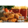 KFC - $19.95 Streetwise Dinner Box (10 Pieces of Chicken, 2 Large Sides)