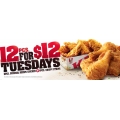 KFC Cheap Tuesdays Special - 12 pcs for $12 (Tuesdays only)