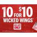 KFC - 10 Wicked Wings for $10 via App - Starts Today