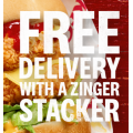 KFC - FREE Delivery with Zinger Stacker Burger via App - Wed 9th June