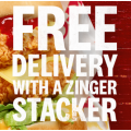 KFC - Free Delivery with Zinger Stacker Burger via App