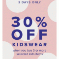 The Iconic - 30% Off When You Buy 3 Or More Over 3770+ Kids Styles 