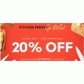 Kitchen Warehouse - Click Frenzy: 20% Off Online Orders Incld. Sale Items (code)! 72 Hours Only