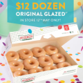 Krispy Kreme - 12 Original Glazed Doughnuts for $12! Wed 12th May (In-Store Only)