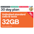 Kogan - Unlimited Calls &amp; Text 32GB 30 Days Plan $4.9 (Was $49.90)! New Customers Only