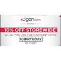 Kogan - 10% Off Storewide (code) e.g Samsung Galaxy S7 Edge (32GB, Black) $922.1 Delivered