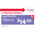 Kogan - 85% Off Unlimited Talk &amp; Text Large 60GB Mobile Prepaid Plan, Now $14.90 (Was $99.90)