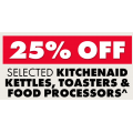 The Good Guys - 25% Off selected KitchenAid Kettles, Toasters &amp; Food Processors (code)