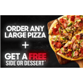Pizza Hut - FREE Side Or Dessert with Any Large Pizza (codes)! Exp. Mon, 19th Mar
