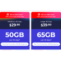 Lebara Mobile - Up to 70% Off Unlimited Talk &amp; Text 30 Days Plans: Medium 50GB $9 (Was $29.99) | Large 65GB $12 (Was
