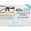 Vision Direct - Extra 40% Off Already Reduced Prescription Sunglasses + Free Shipping (code)! 24 Hours Only