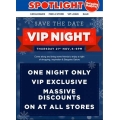 Spotlight - Christmas 2019 VIP Night - Thursday 21st November 6 PM-9 PM