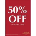 Lindt Chocolate Shops and Cafés - 50% Off All Retail Items