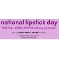 M.A.C Cosmetics - National Lipstick Day: Free Full-Sized Lipstick with any Purchase (code)! Save $30
