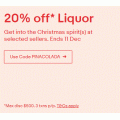 eBay - 20% Off Liquor at Selected Sellers (code)