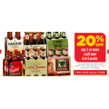 20% Off Any 2 or More Craft Beer 4 or 6 Packs @ Liquorland