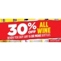 30% Off ALL Wine When You Buy Any 6 or More Bottles @ Liquorland