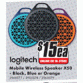 The Good Guys - Logitech Mobile Wireless Speaker X50 $15 + Free C&amp;C (Was $49.95)