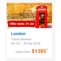 Return Flights to London fr. $1383 @Expedia - Oct to Dec Travel Dates