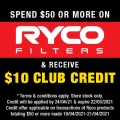 Supercheap Auto - Spend $50 or More on RYCO Filters &amp; Receive $10 Club Credit (Club Members Only)