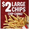 KFC - $2 Large Chips via App
