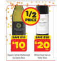 Liquorland - 50% Off Selected Wines e.g. Rapaura Springs Marlborough Sauvignon Blanc 750ml $10 (Was $20) etc.