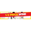 1/2 Price Wine on Selected Lines @ Liquorland
