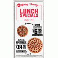 Dominos - Lunch Deals: Large Traditional Pizzas $6.95 Pick-Up; New Yorker Authentic Big Pepperoni Pizza $14.95 Delivered (codes)! Until 4PM, Daily