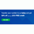Lycamobile - 50% Off &amp; Up to $15 Free Credit when you bring your number to Lycamobile