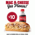 Red Rooster - Mac &amp; Cheese Roll + 250ml Coke $10